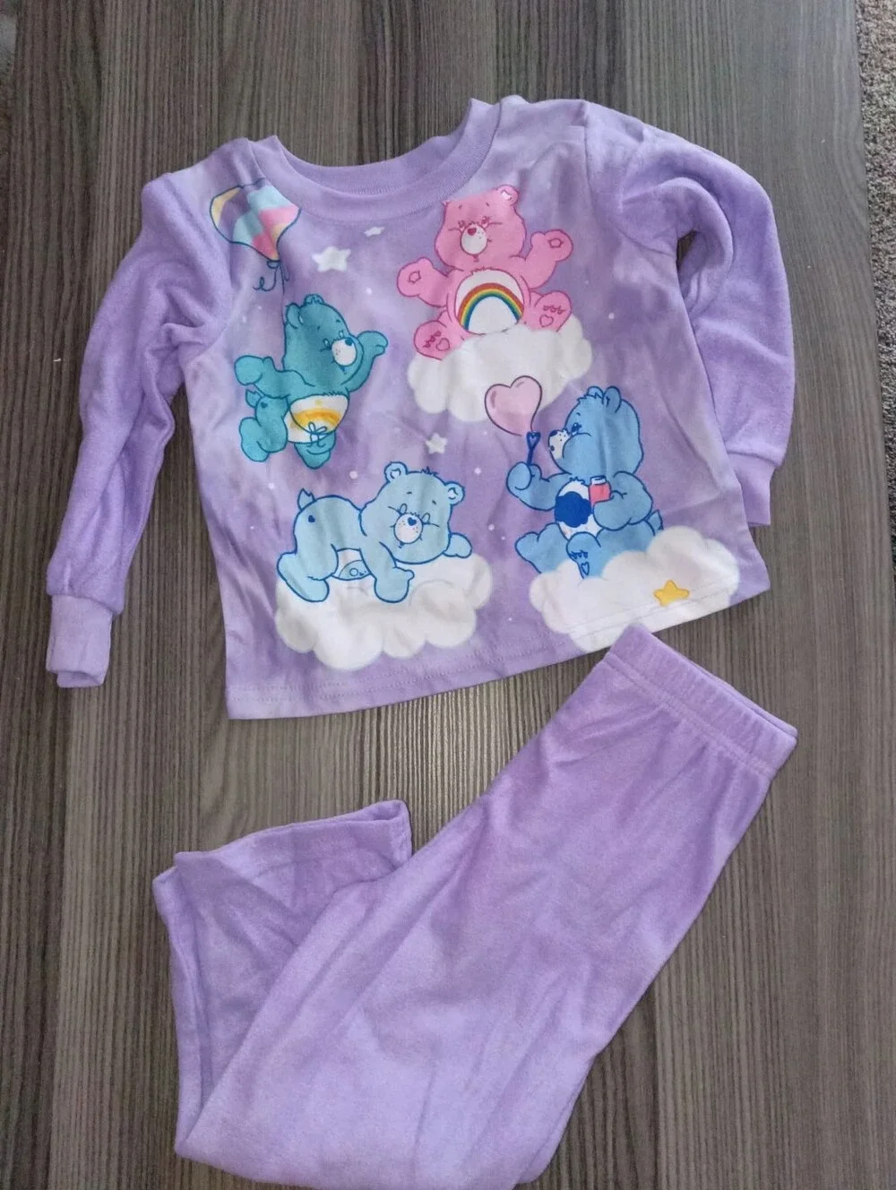 🆕 New without tags. Toddler Girls 3T Care Bears Pj Set